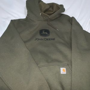 John Deere carhartt hoodie size xl